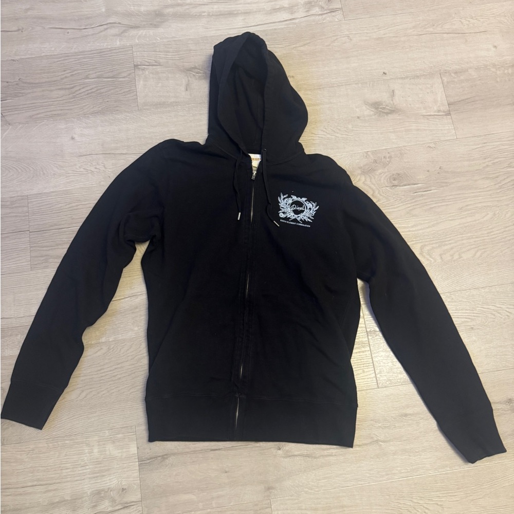 Diesel Black Hoodie with moon design